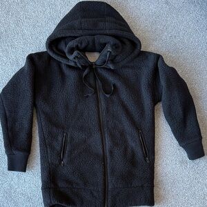 Athleta Teddy/Cozy Zip with Removable Hoodie